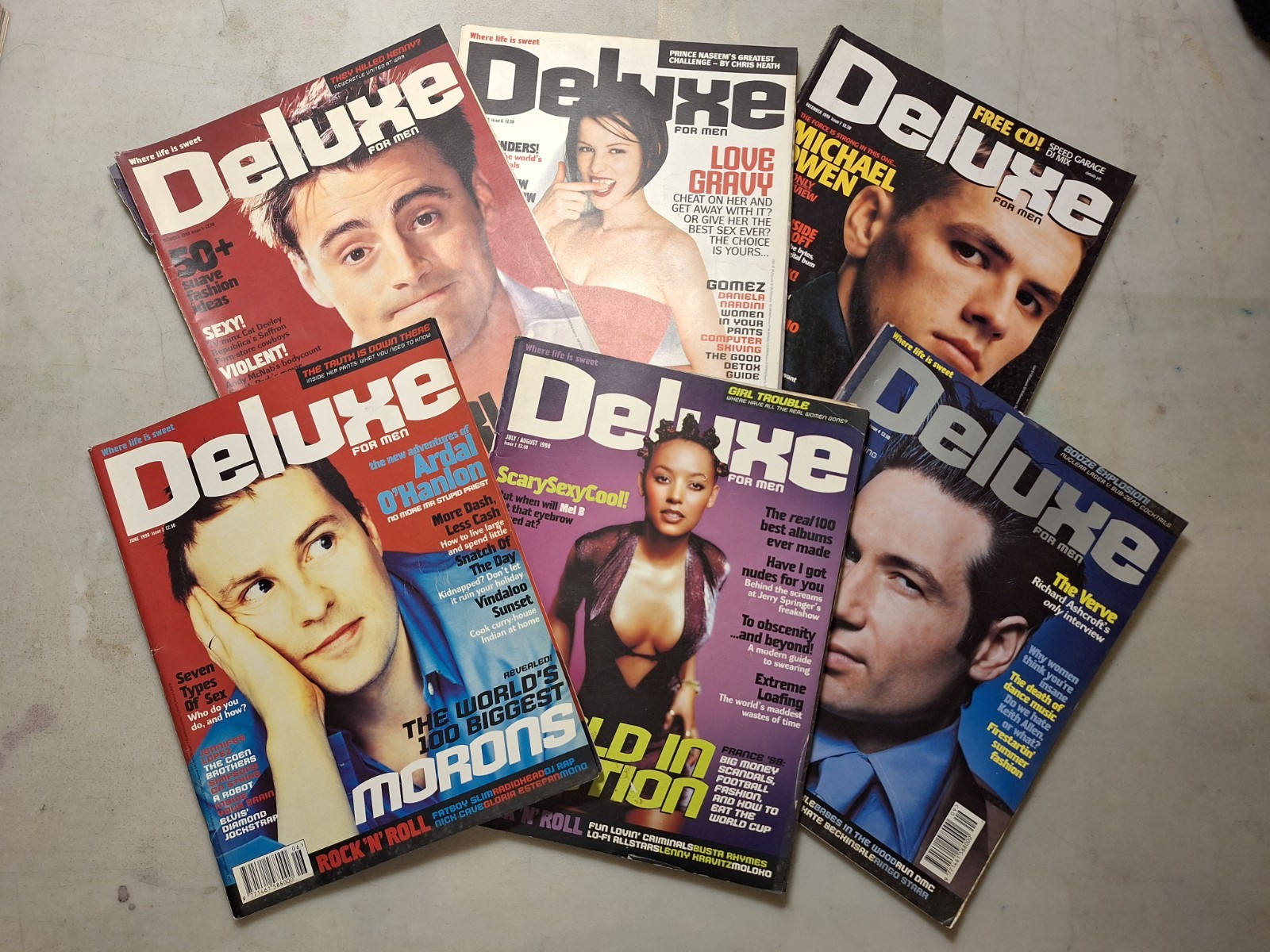 Lotto DELUXE FOR MEN 1998[6 numeri,Kate Beckinsale,Gillian Anderson