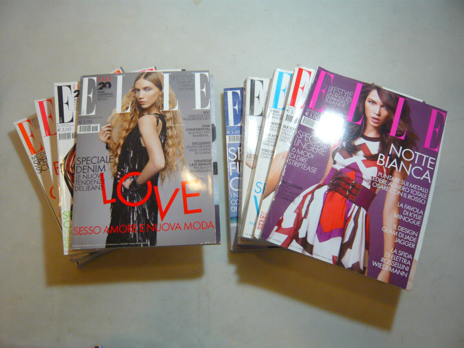 Lotto ELLE Rivista mensile di moda,edizione italiana-Milano, 2007
