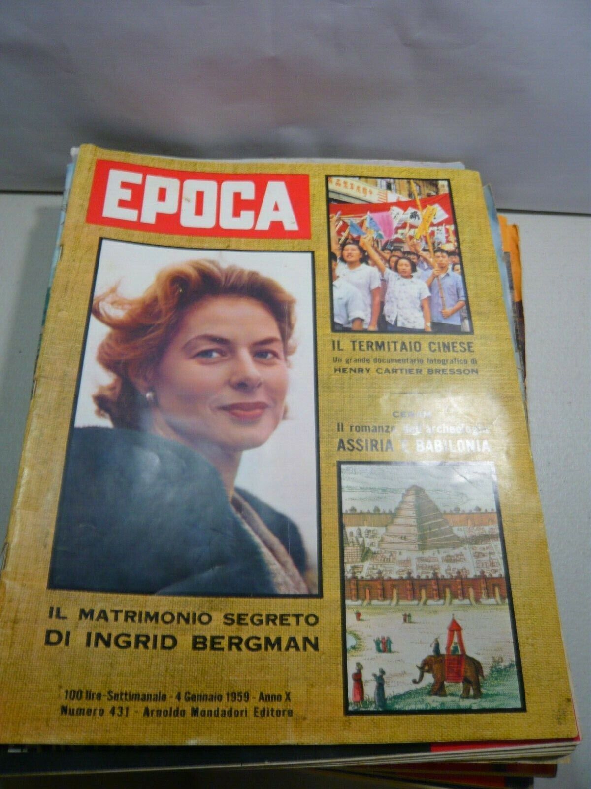 Lotto EPOCA.Settimanale politico di grande informazione, anno 1959