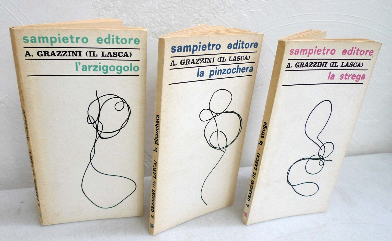 lotto Grazzini(il Lasca),LA STREGA/LA PINZOCHERA/L'ARZIGOGOLO,1967 Sampietro