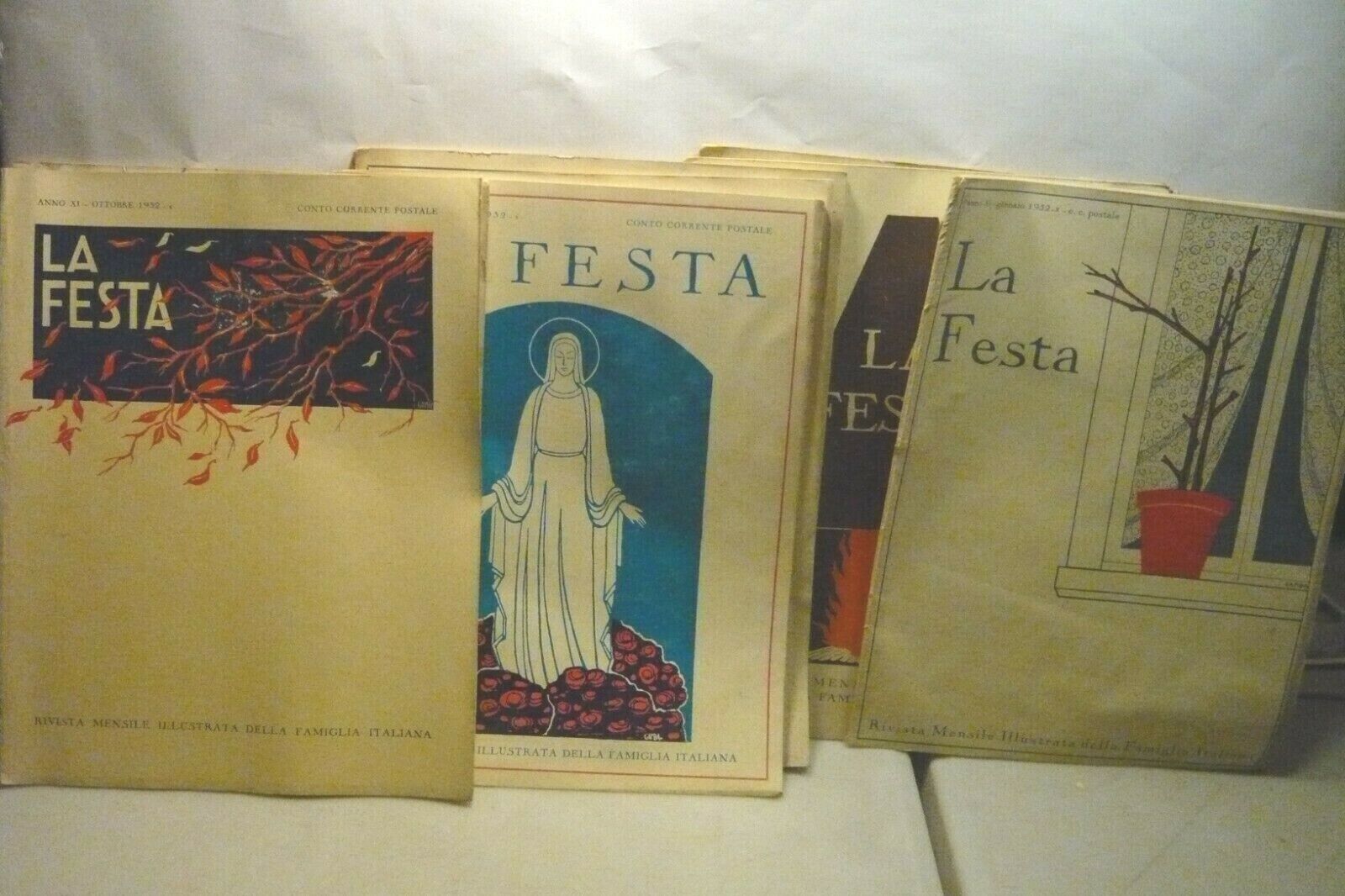 Lotto LA FESTA.Rivista mensile illustrata della famiglia italiana, 1932/33