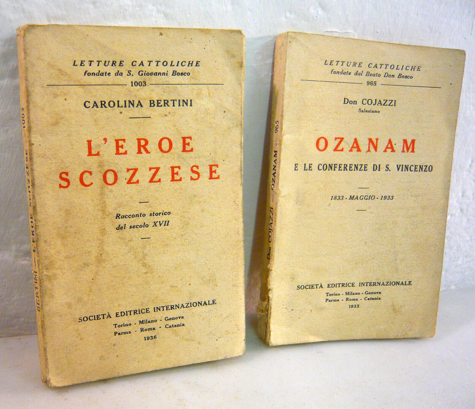 Lotto LETTURE CATTOLICHE,1932-1936[storia,religione,Israele,OZANAM