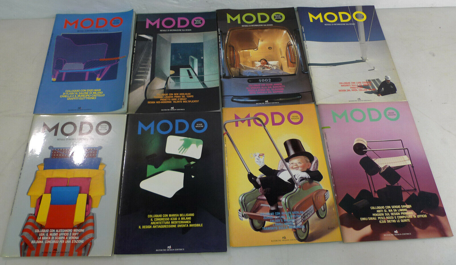 Lotto MODO.Mensile di informazione sul design.Annata 1983[architettura