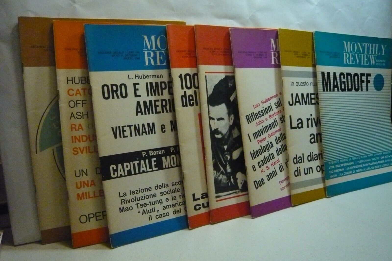 Lotto MONTHLY REVIEW annata 1968, manca aprile[Leo Guberman,Sweezy