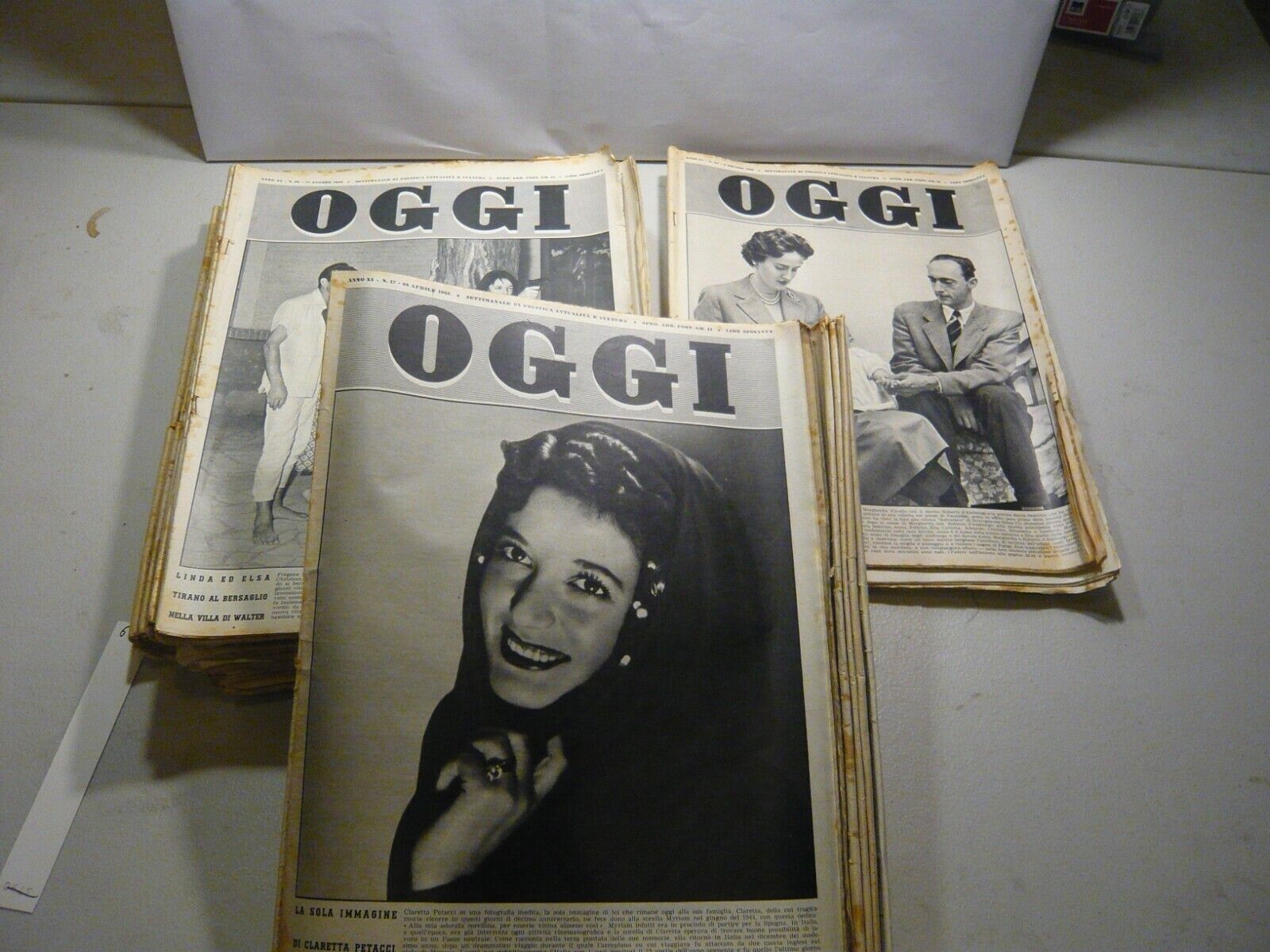 Lotto OGGI.Rivista settimanale di politica, attualità e cultura, 1955, 52 …