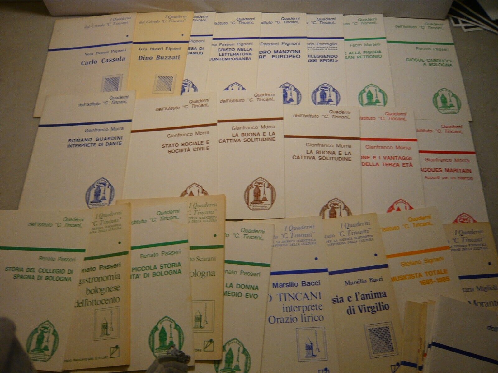 Lotto QUADERNI DELL’ISTITUTO TINCANI[Renato Passeri,Gianfranco Morra,Luisa Brusa