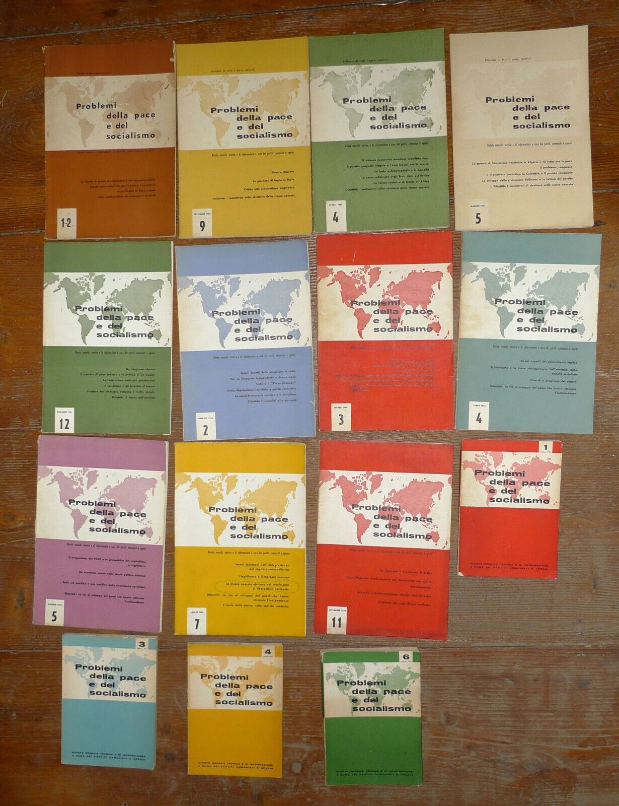 Lotto rivista PROBLEMI DELLA PACE E DEL SOCIALISMO 1958-1964[partiti comunisti