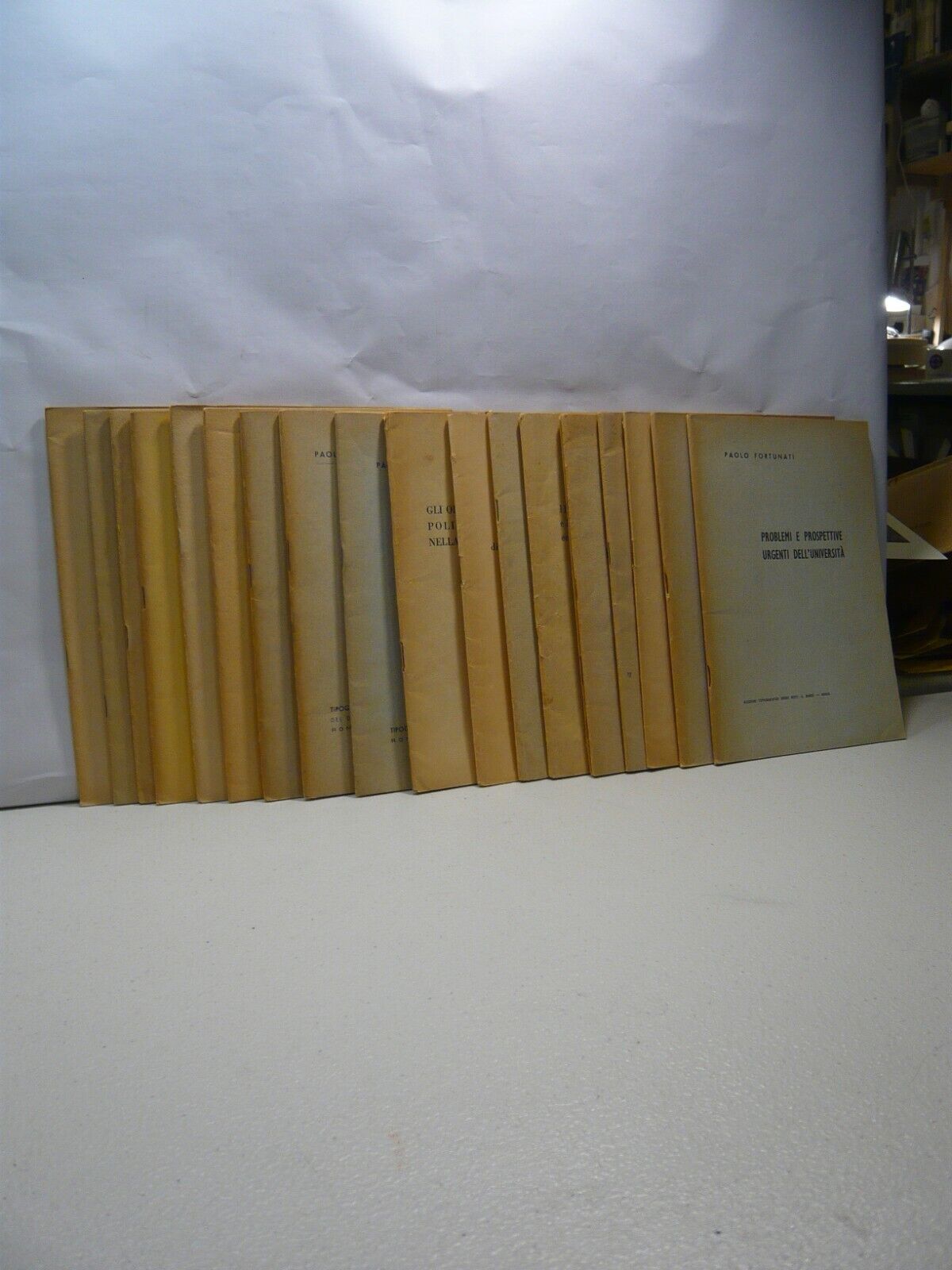 Lotto scritti di PAOLO FORTUNATI, 1957-59 [politica economia