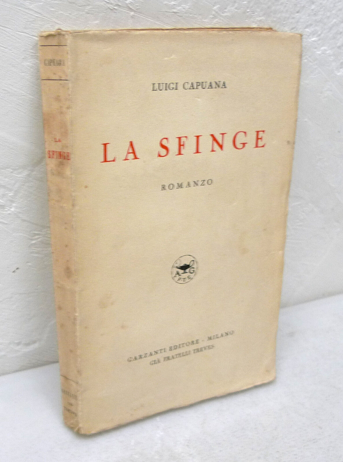 Luigi Capuana,LA SFINGE,1939 Garzanti