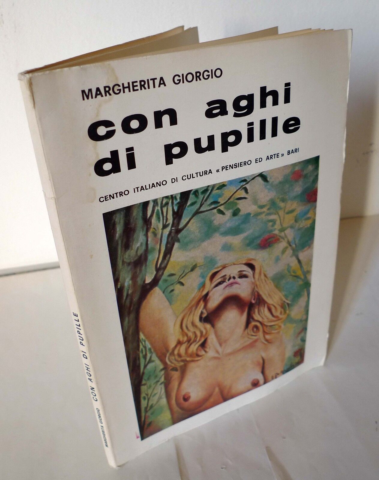 Margherita Giorgio,CON AGHI DI PUPILLE.LIRICHE,Bari 1977[poesia,ill.Franco Nuzzi