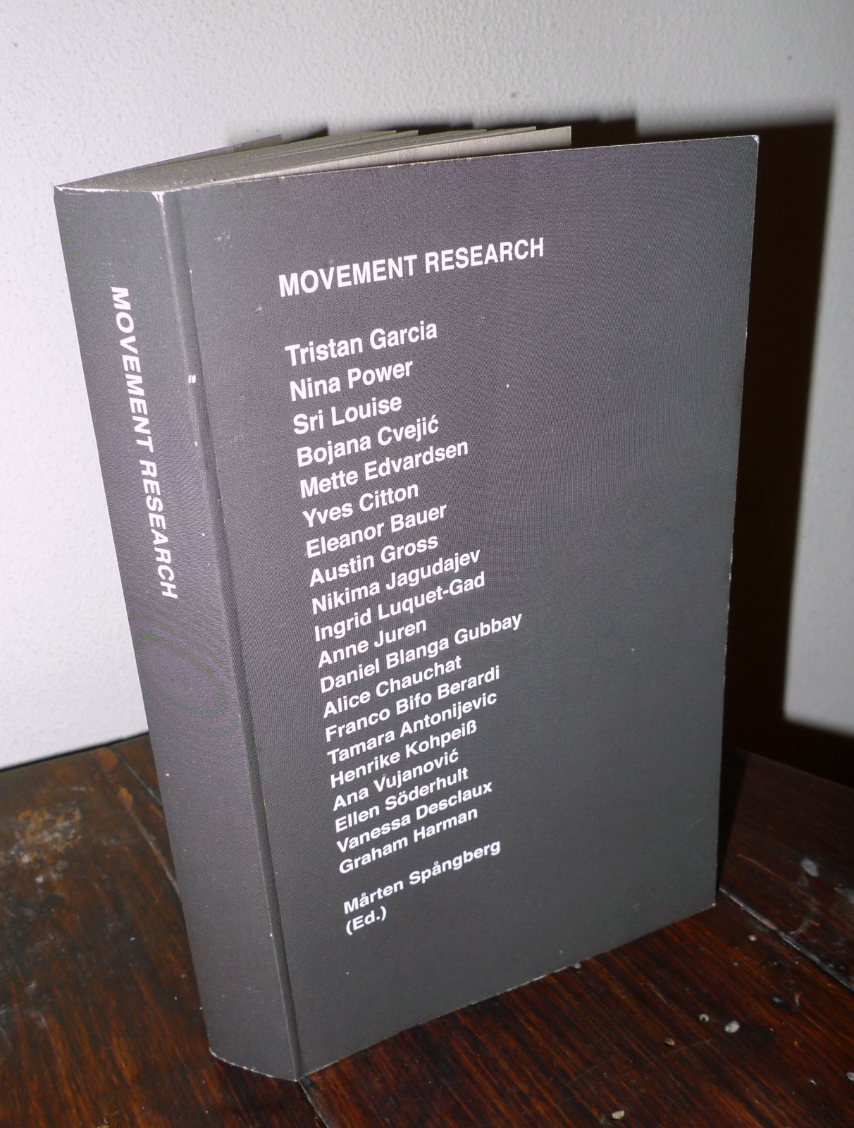 Marten Spanberg,MOVEMENT RESEARCH.Performance Journal,2018[TEATRO,DANZA,BIFO