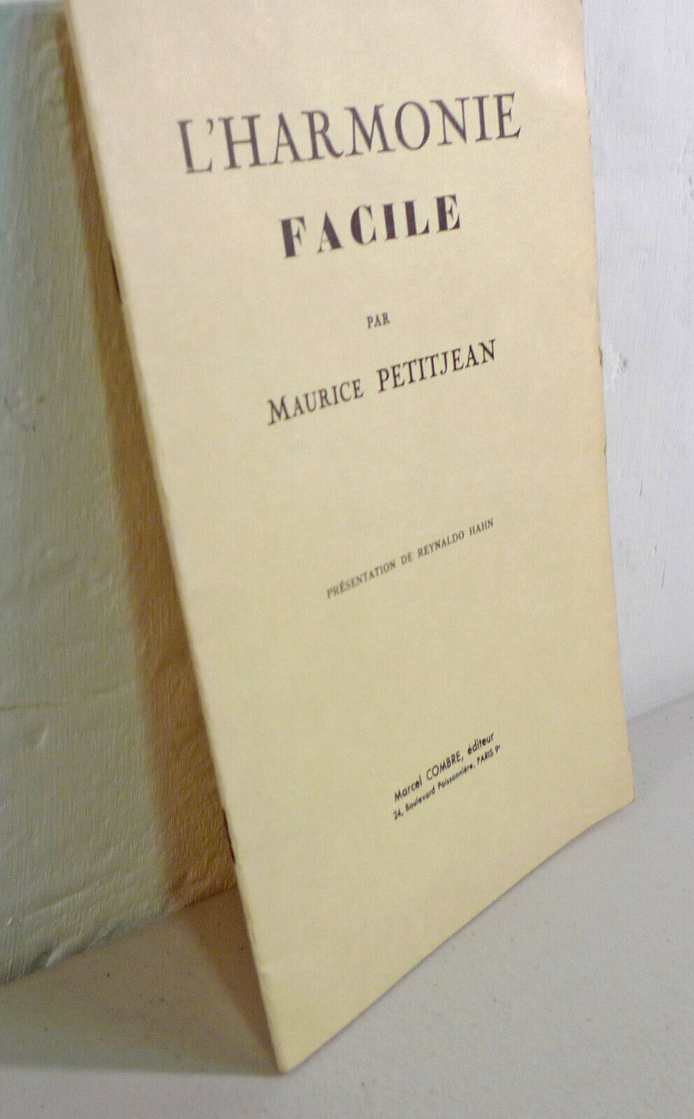 Maurice Petitjean,L’HARMONIE FACILE,1962 Combre[musica,musicologia