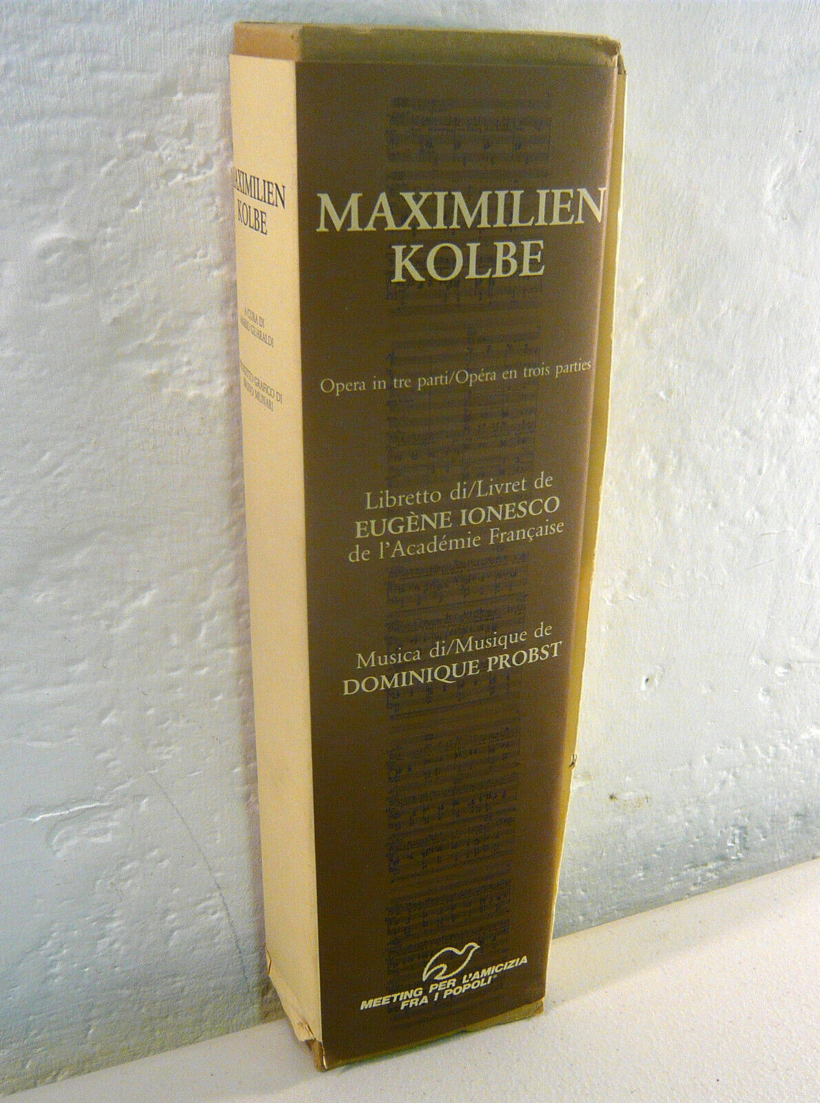 MAXIMILIEN KOLBE.OPERA IN TRE PARTI,1988 Meeting,Rimini[musica,libretto,Ionesco