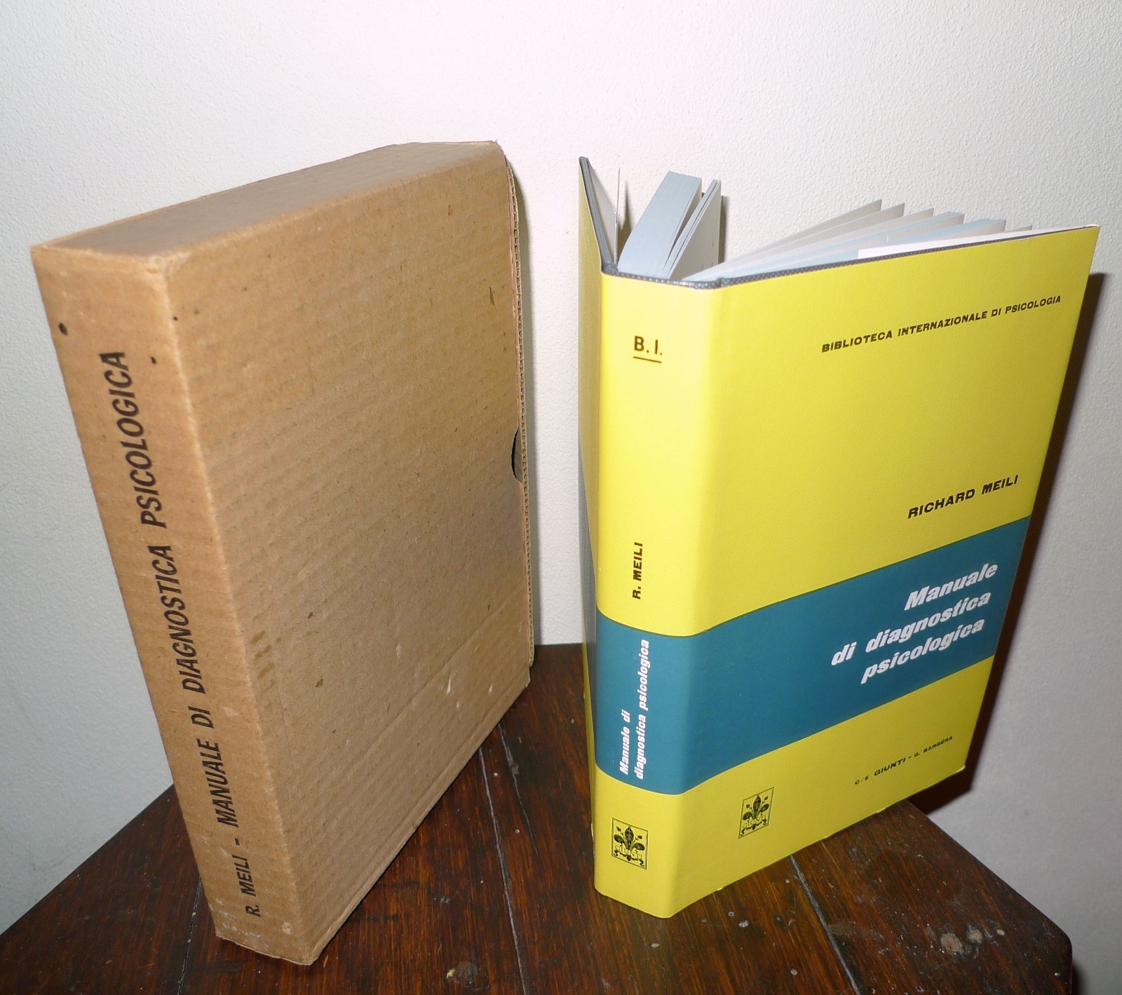 Meili,MANUALE DI DIAGNOSTICA PSICOLOGICA,1973 Giunti-Barbera[PSICOLOGIA