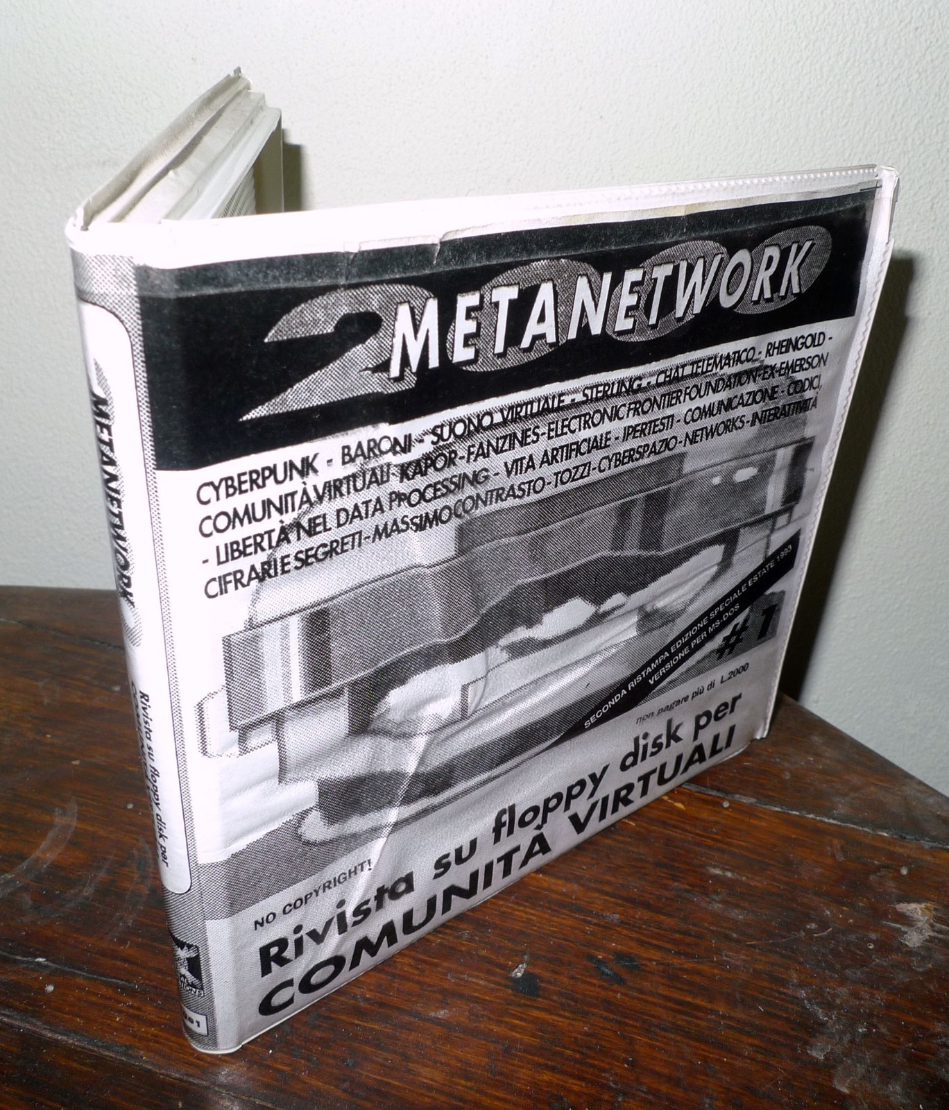 METANETWORK 2000 2 1993.RIVISTA SU FLOPPY DISK PER COMUNITÀ VIRTUALI[hacker …