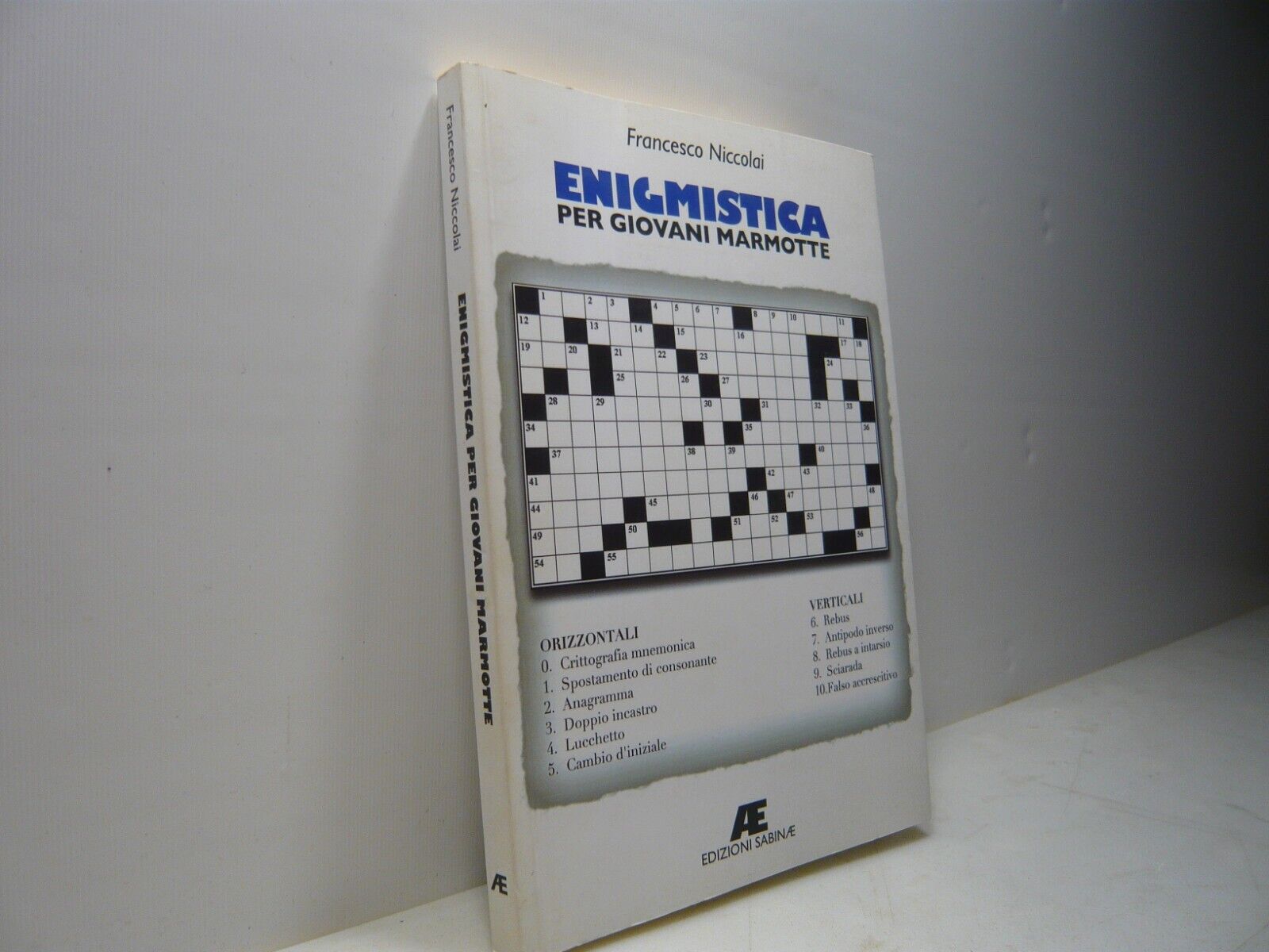 Niccolai,ENIGMISTICA PER GIOVANI MARMOTTE,Sabinae 2008