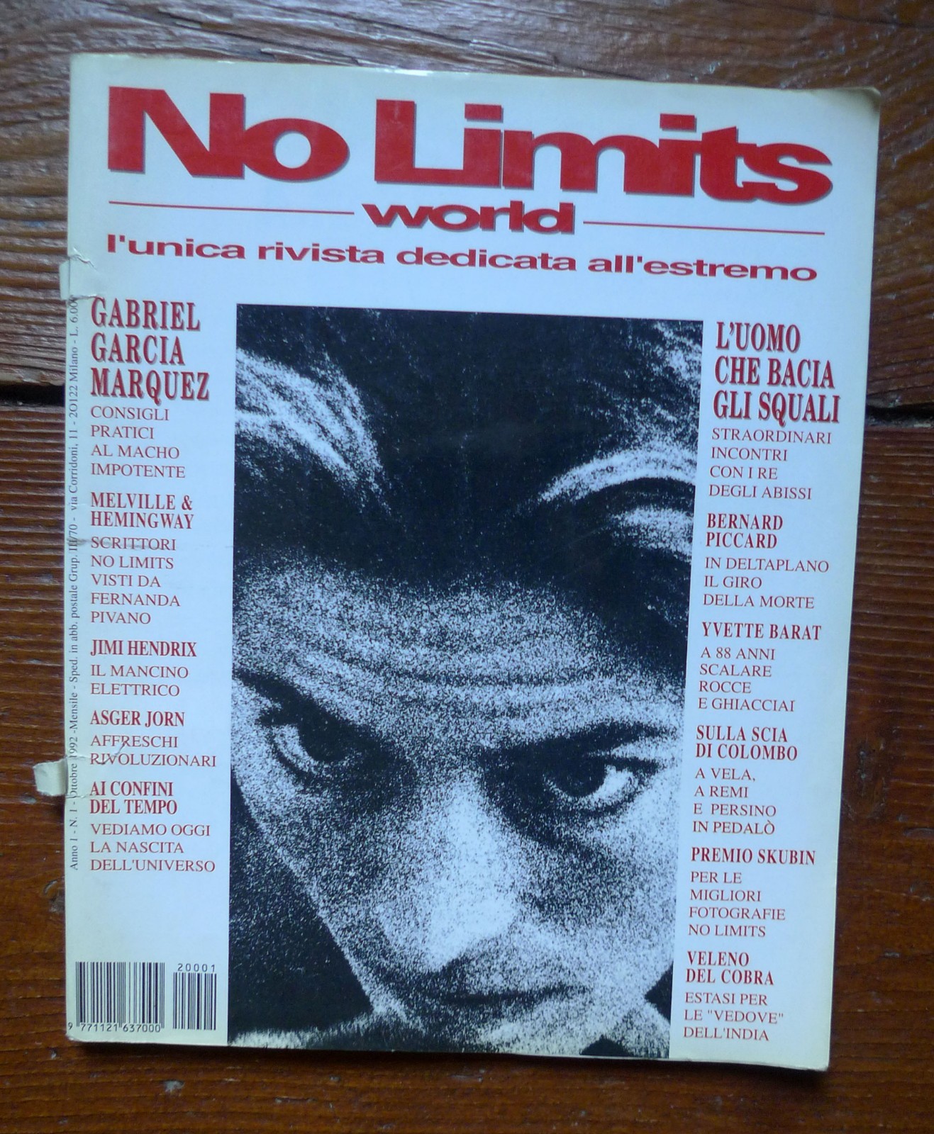 NO LIMITS WORLD Anno 1 n.1 1992.L'unica rivista dedicata all'estremo