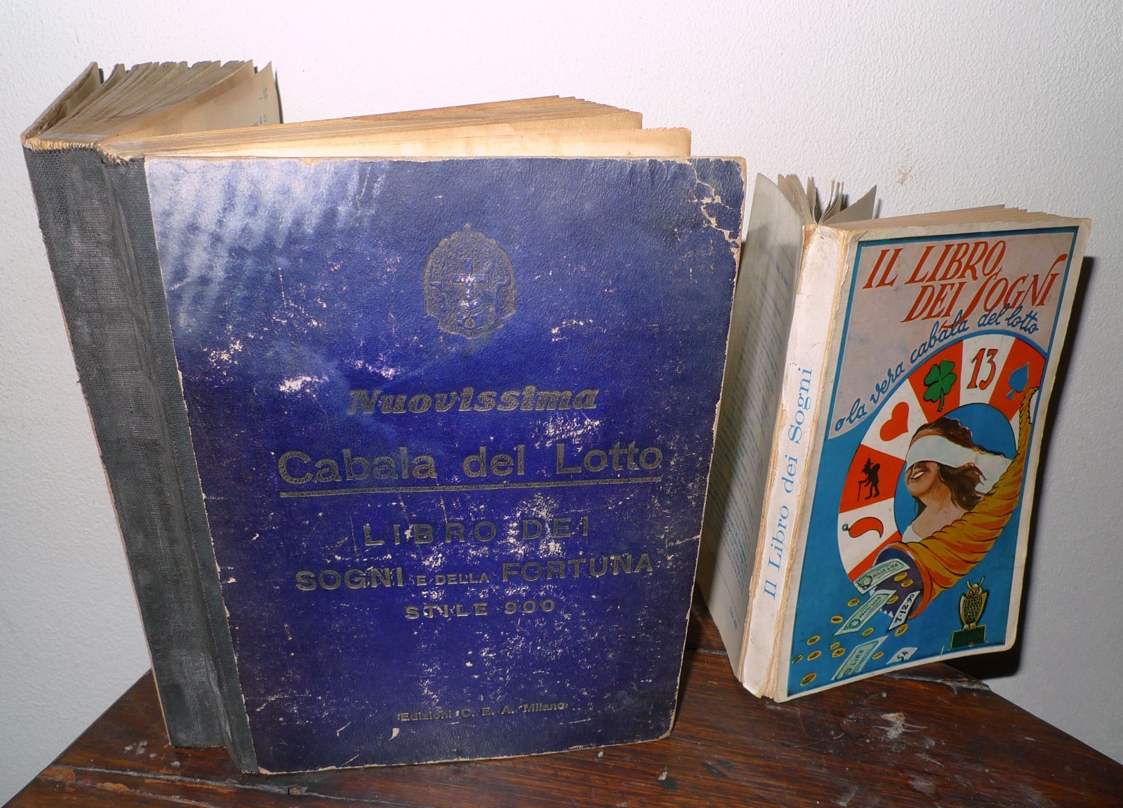 NUOVISSIMA CABALA DEL LOTTO,1934 CEA/IL LIBRO DEI SOGNI,1961 Bietti[SMORFIA