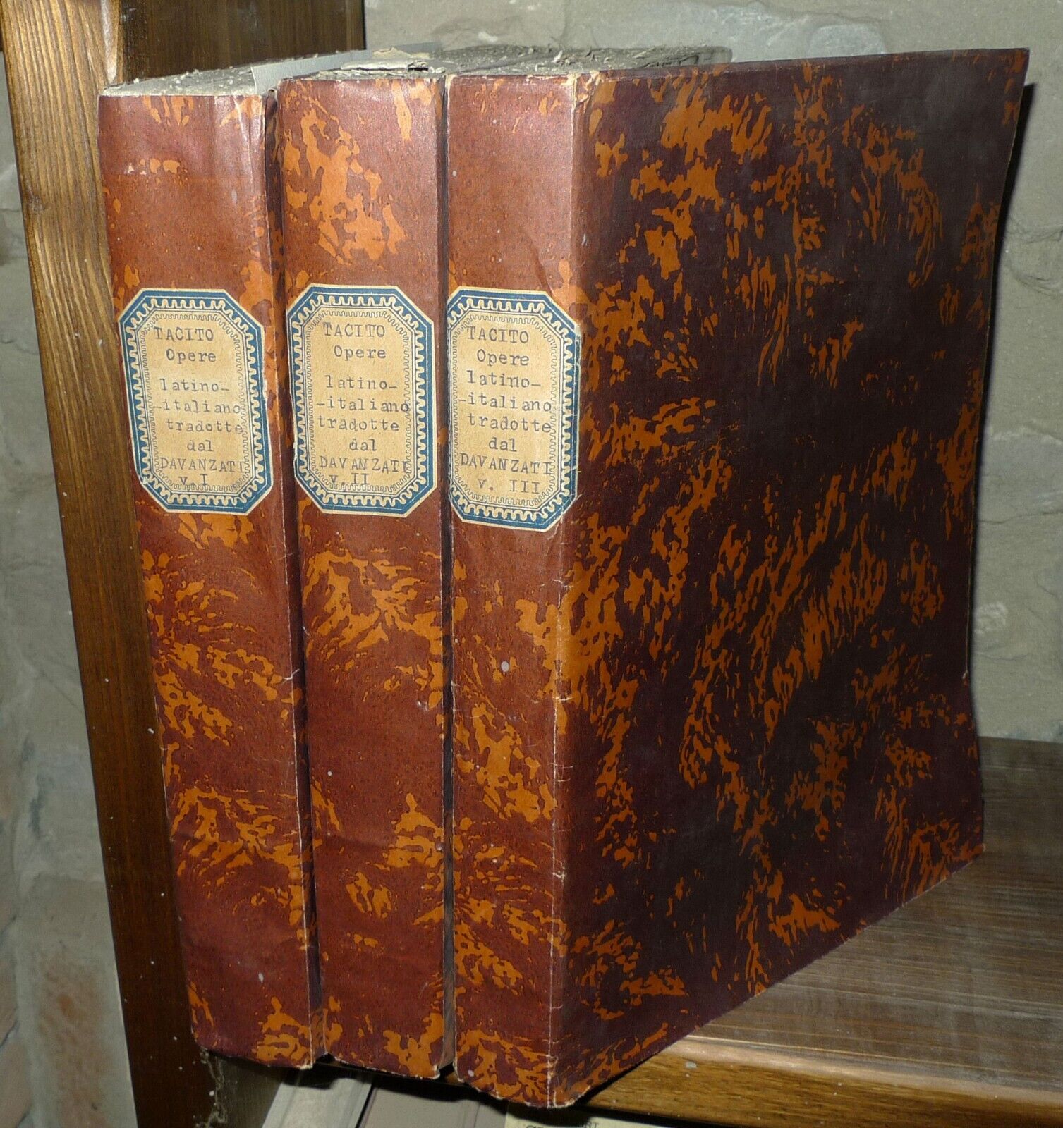 OPERE DI C.CORNELIO TACITO TRADOTTE IN VOLGARE FIORENTINO DA B.DAVANZATI,1803
