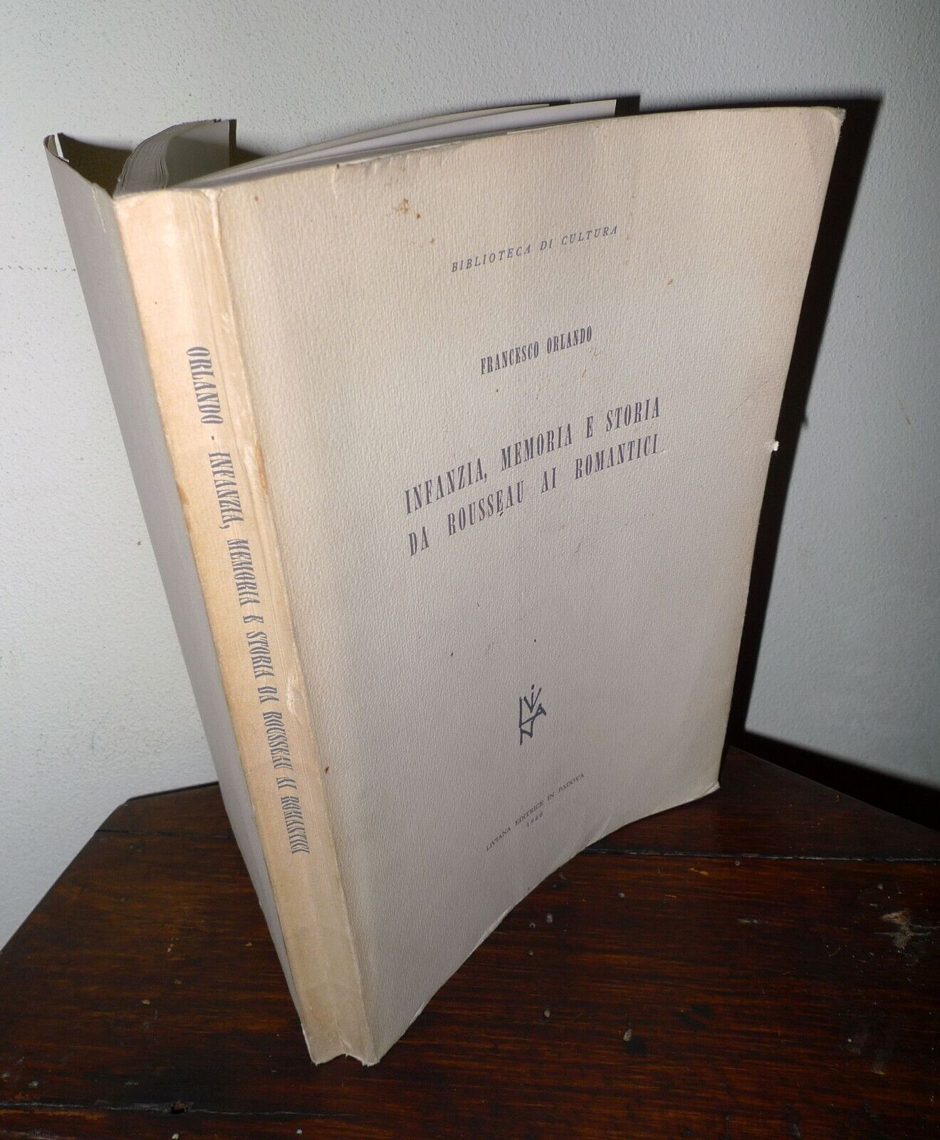 Orlando,INFANZIA, MEMORIA E STORIA DA ROUSSEAU AI ROMANTICI,1966 Liviana[critica