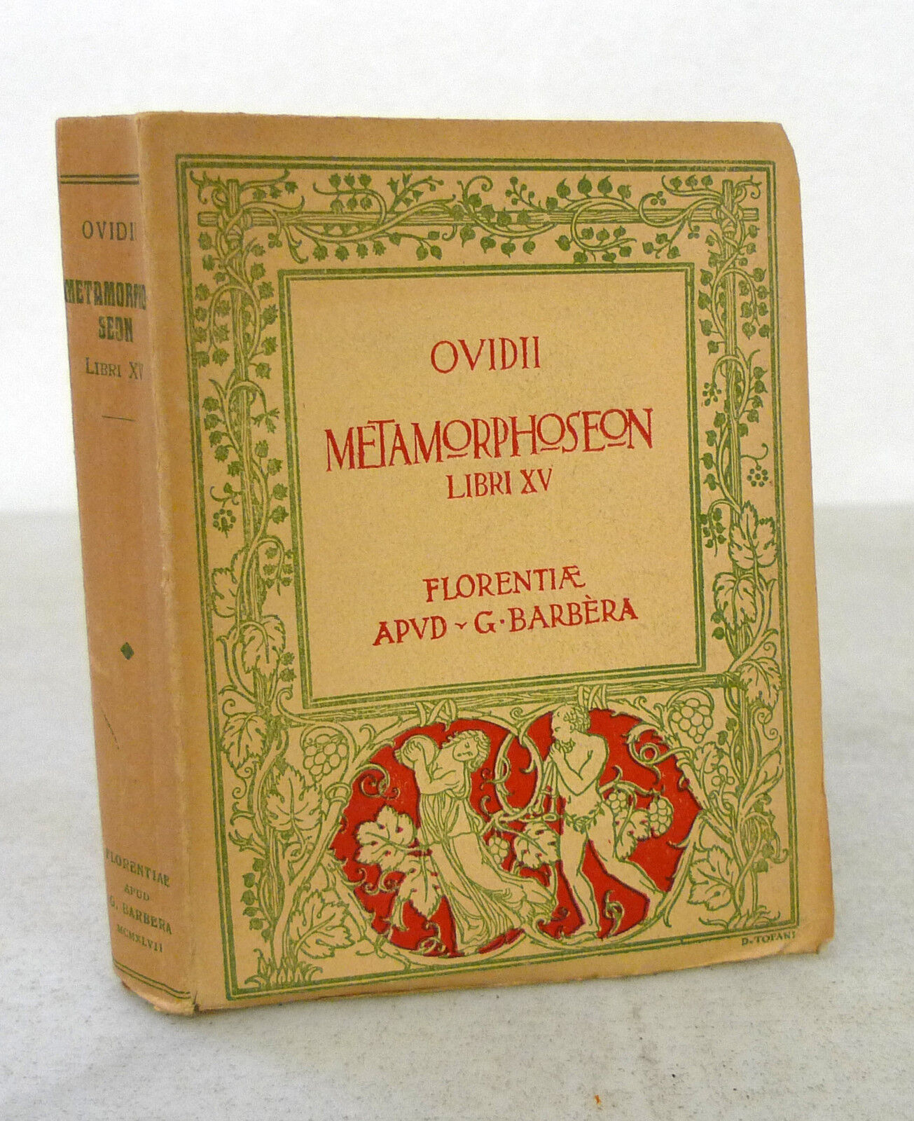 Ovidii Nasonis METAMORPHOSEON.LIBRI XV,1948 Barbera[Ovidio,Metamorfosi,latino