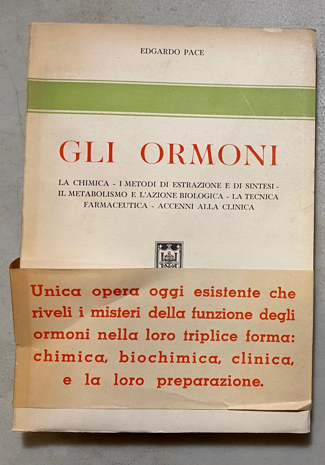 Pace GLI ORMONI La chimica,i metodi di estrazione e di …