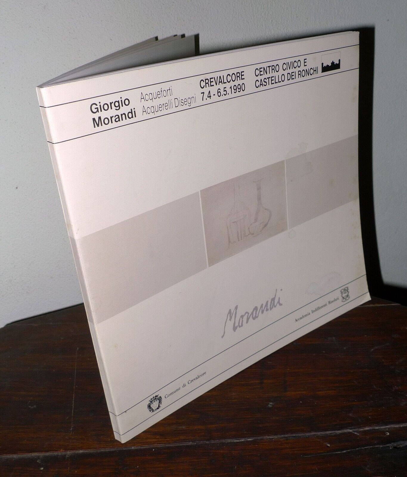 Pasquali,GIORGIO MORANDI.OPERE SU CARTA,1990 Catalogo mostra Crevalcore[arte