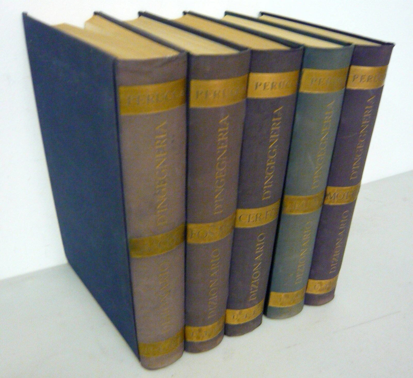 Perucca,DIZIONARIO DI INGEGNERIA.5 voll.,1956 UTET