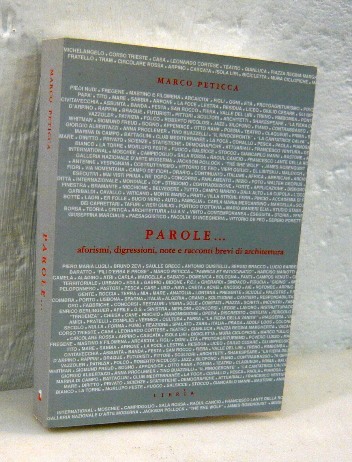 Peticca,PAROLE.Aforismi,digressioni,note e racconti brevi di architettura,2004