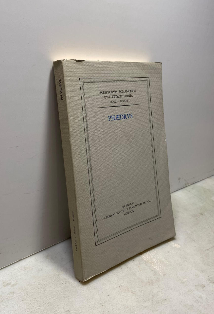 PHAEDRUS- FABULARUM AESOPIARUM,Giardini Editore e Stampatori 1975[Fabrizio Serra