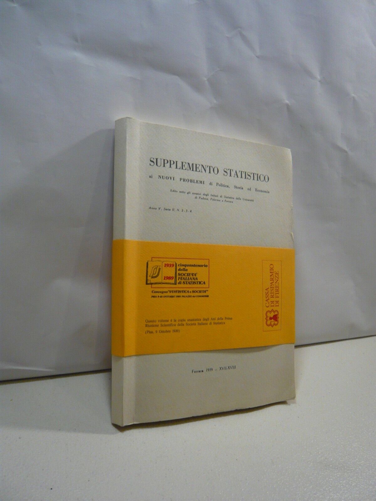 Pietra,SUPPLEMENTO STATISTICO ai nuovi problemi di Politica, Storia ed Economia