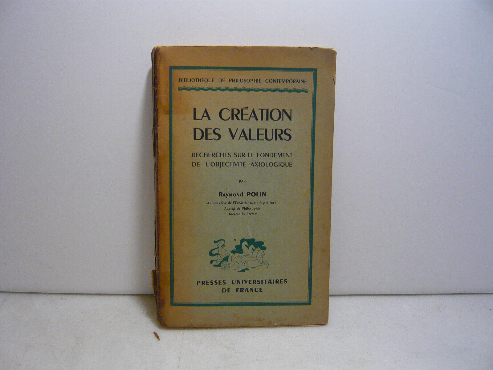 Polin,LA CREATION DES VALEURS,Parigi,1944