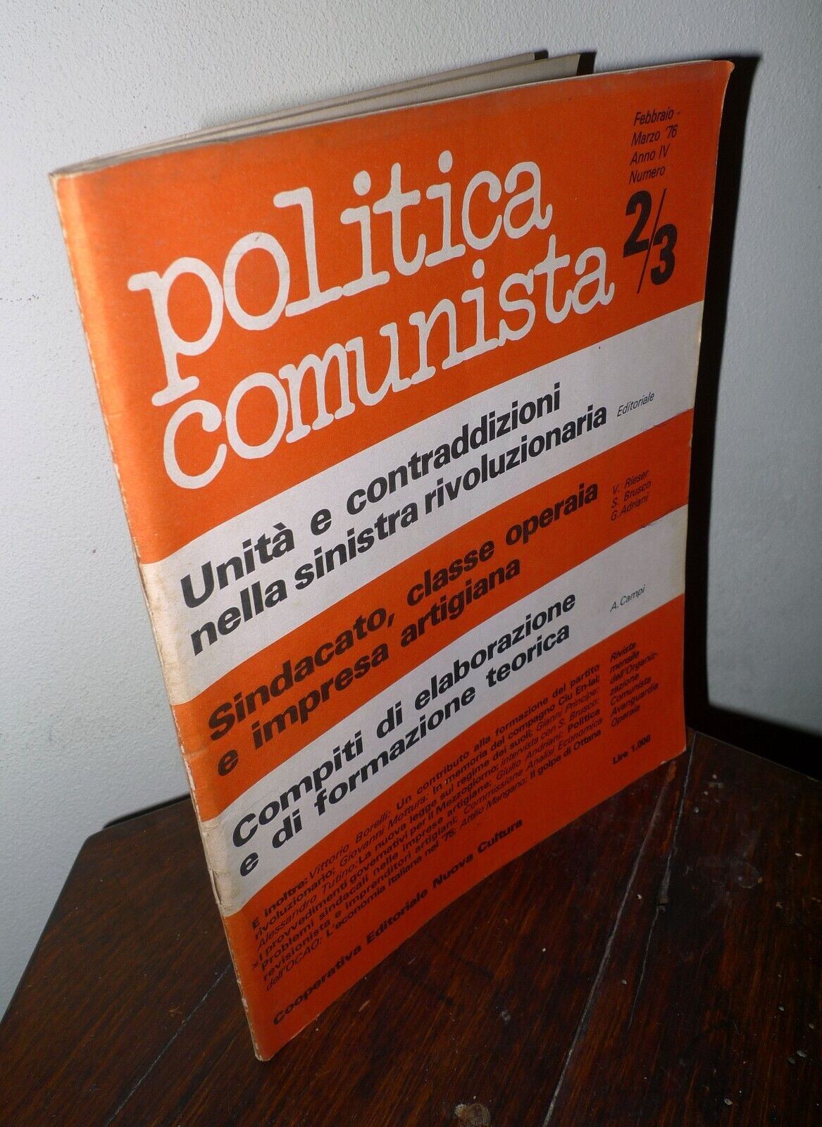 POLITICA COMUNISTA n.2/3 feb.mar.1976,Rivista.Avanguardia Operaia[comunismo