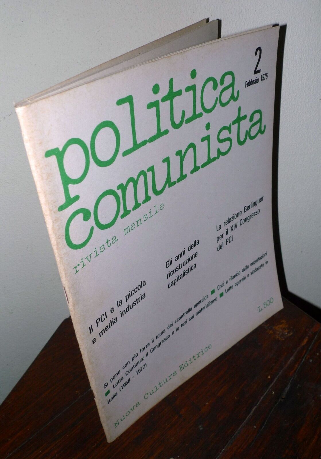 POLITICA COMUNISTA n.2 feb. 1975,Rivista mensile.Avanguardia Operaia[comunismo