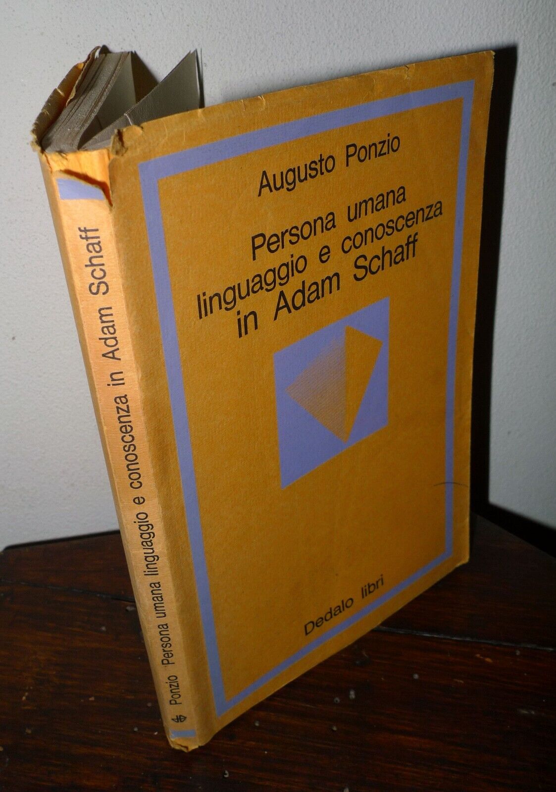 Ponzio,PERSONA UMANA LINGUAGGIO E CONOSCENZA IN ADAM SCHAFF,'74 Dedalo[filosofia