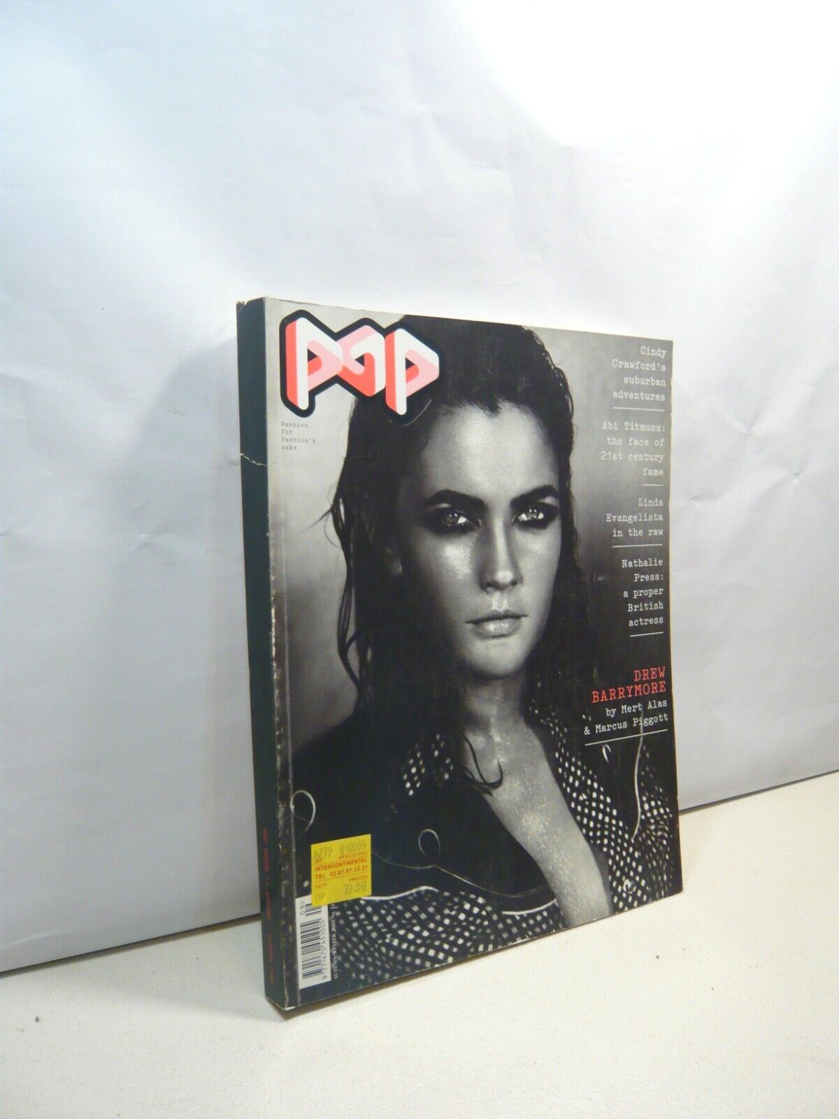 Pop magazine, n.11 DREW BARRYMORE,2005[Cindy Crawford,Linda Evangelista