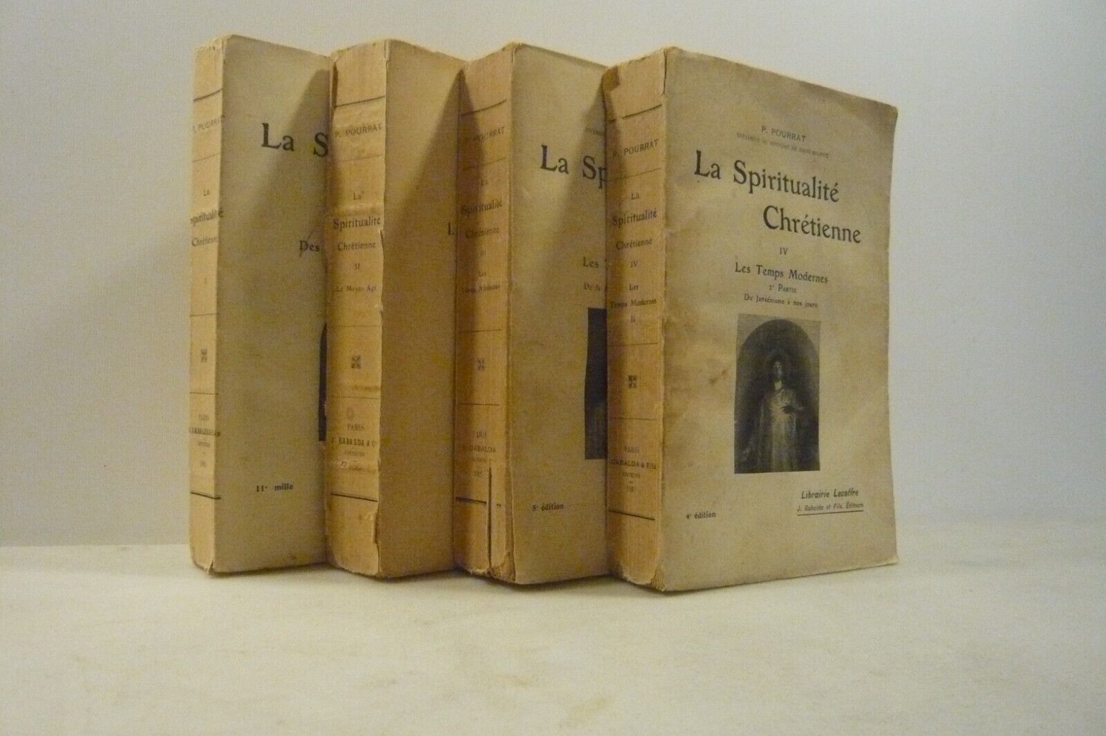 Pourrat,LA SPIRITUALTÉ CHRÉTIENNE,1930/39 4 voll.