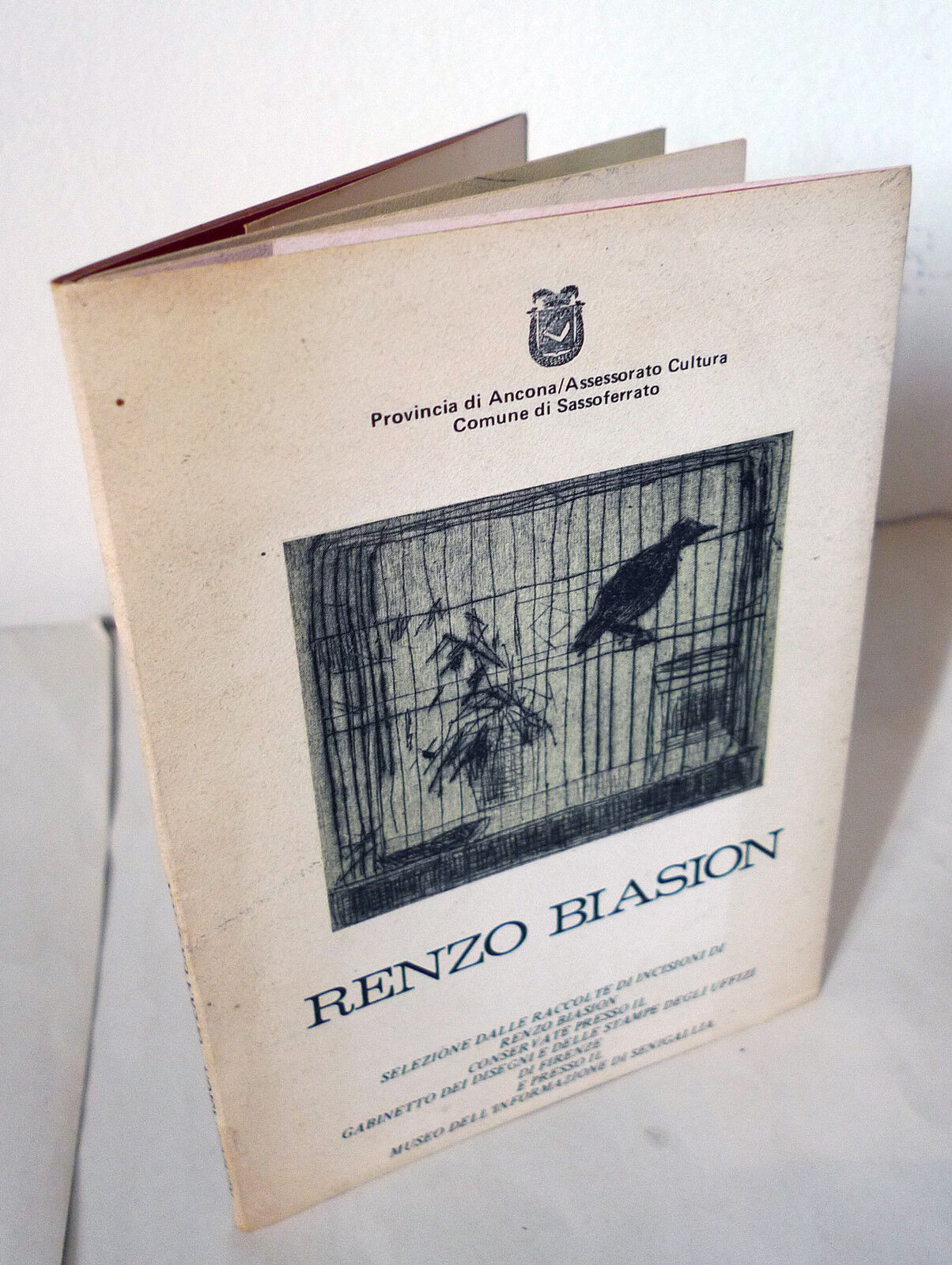 RENZO BIASION,RACCOLTE DI INCISIONI,1982 Sassoferrato[catalogo,mostra arte