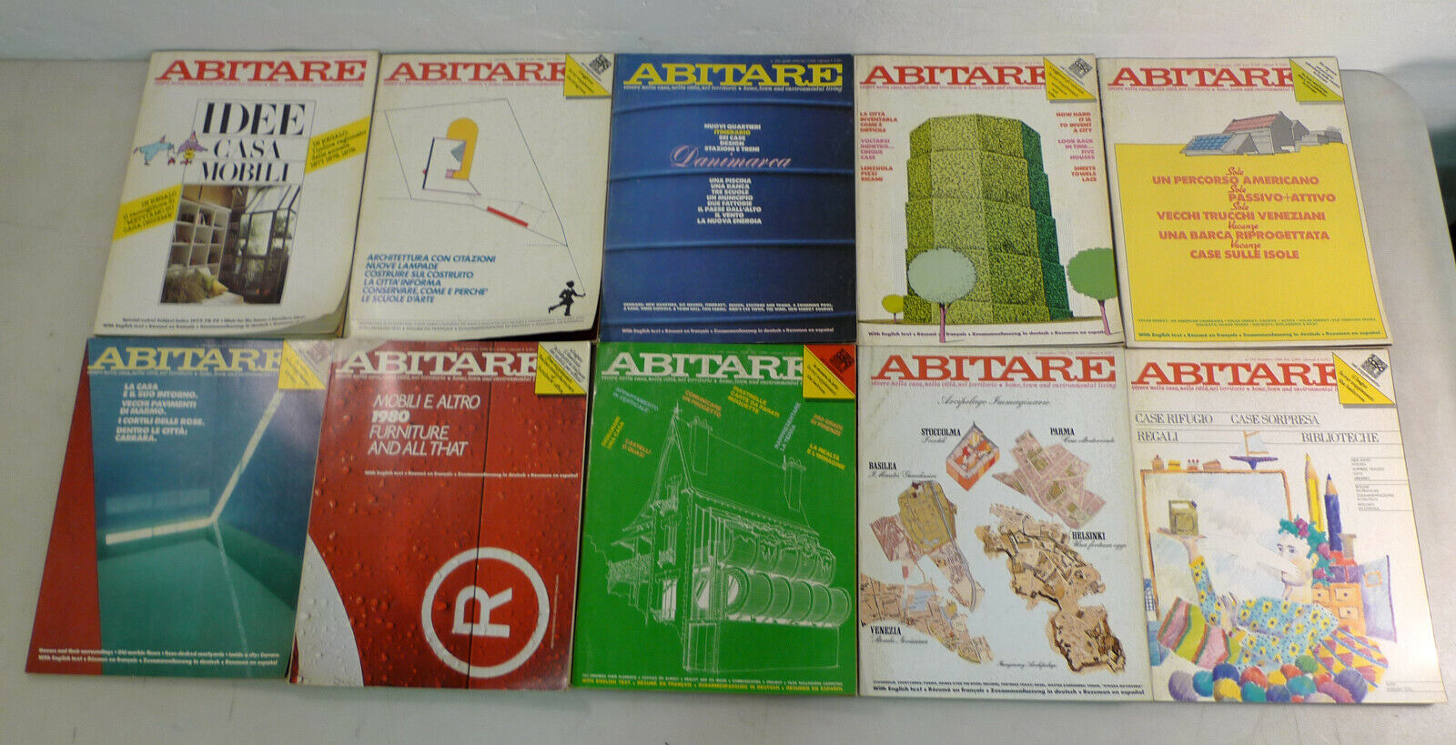 Rivista ABITARE.Annata completa 1980[architettura,design,progetti,interni
