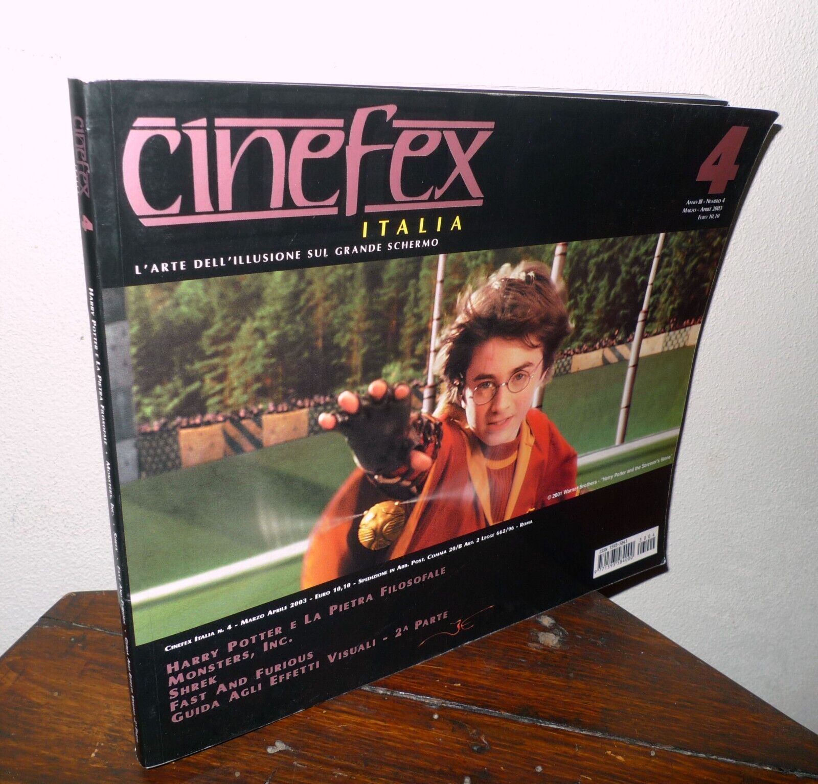 Rivista CINEFEX ITALIA n.4 2003[effetti visuali cinema,3D,Harry Potter