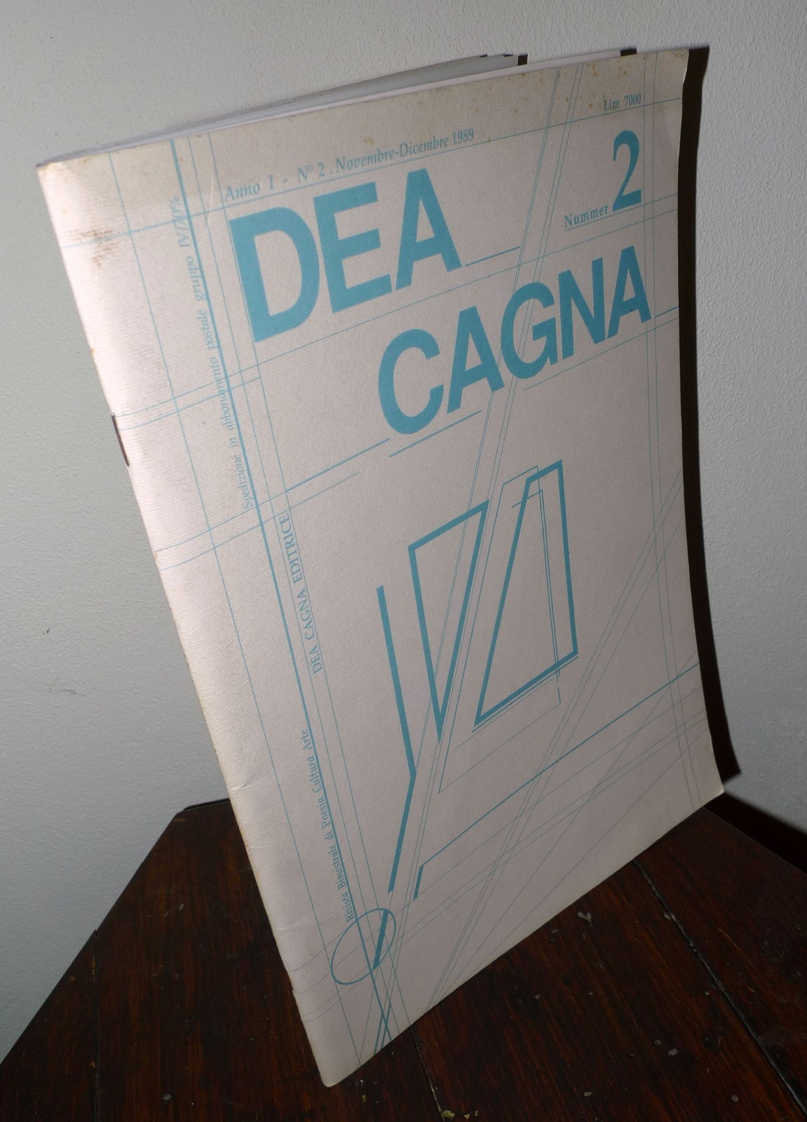 Rivista DEA CAGNA Anno I n.2 1989 Poesia Cultura Arte[Sante …