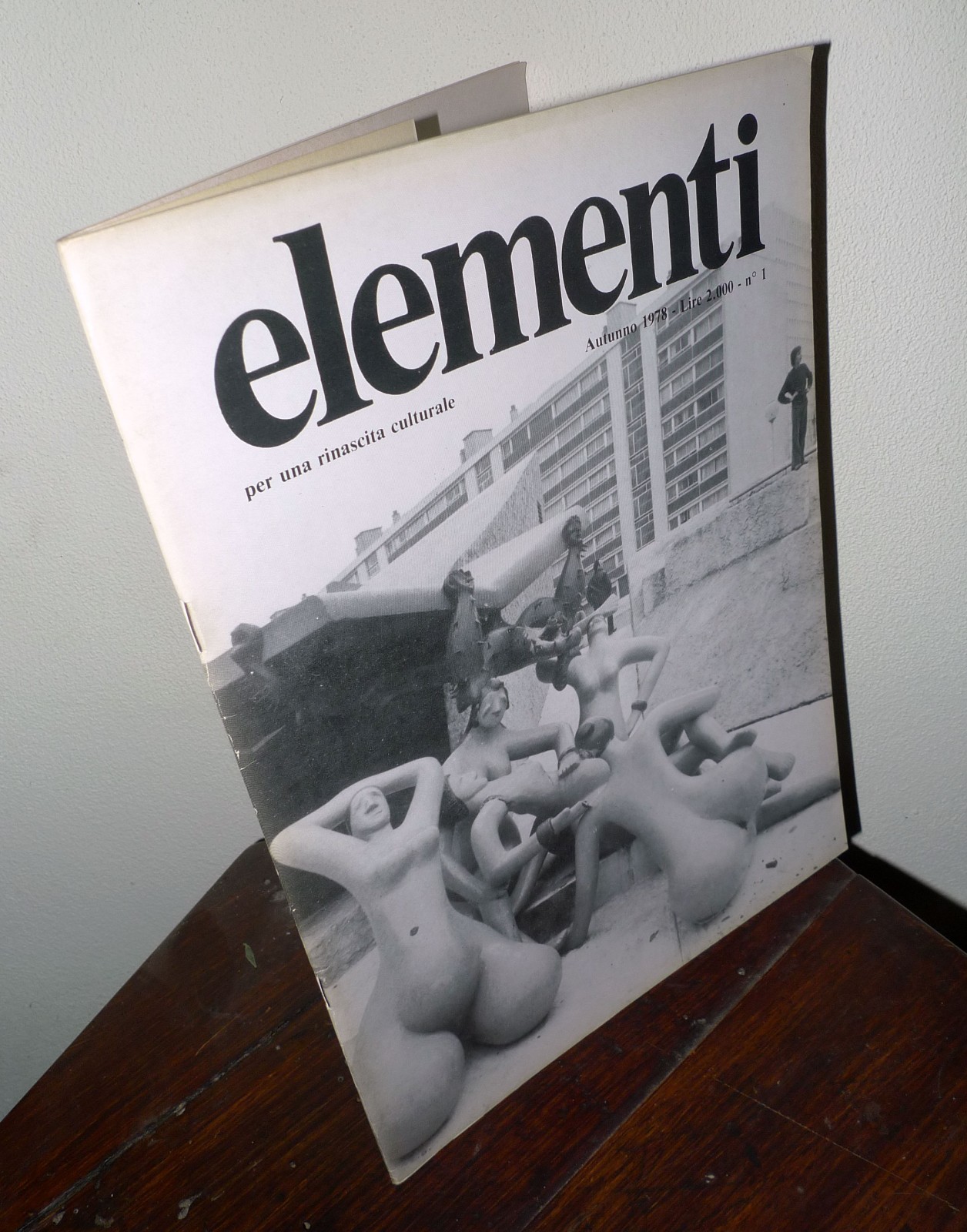 Rivista ELEMENTI.Per una rinascita culturale n.1 1978[de Benoist,Carl Schmitt