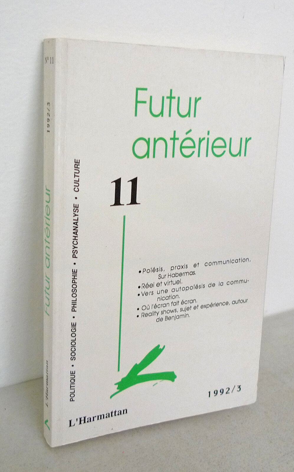 Rivista FUTUR ANTERIEUR n.11 1992[politica,Lazzarato,Toni Negri,Guattari,Nancy