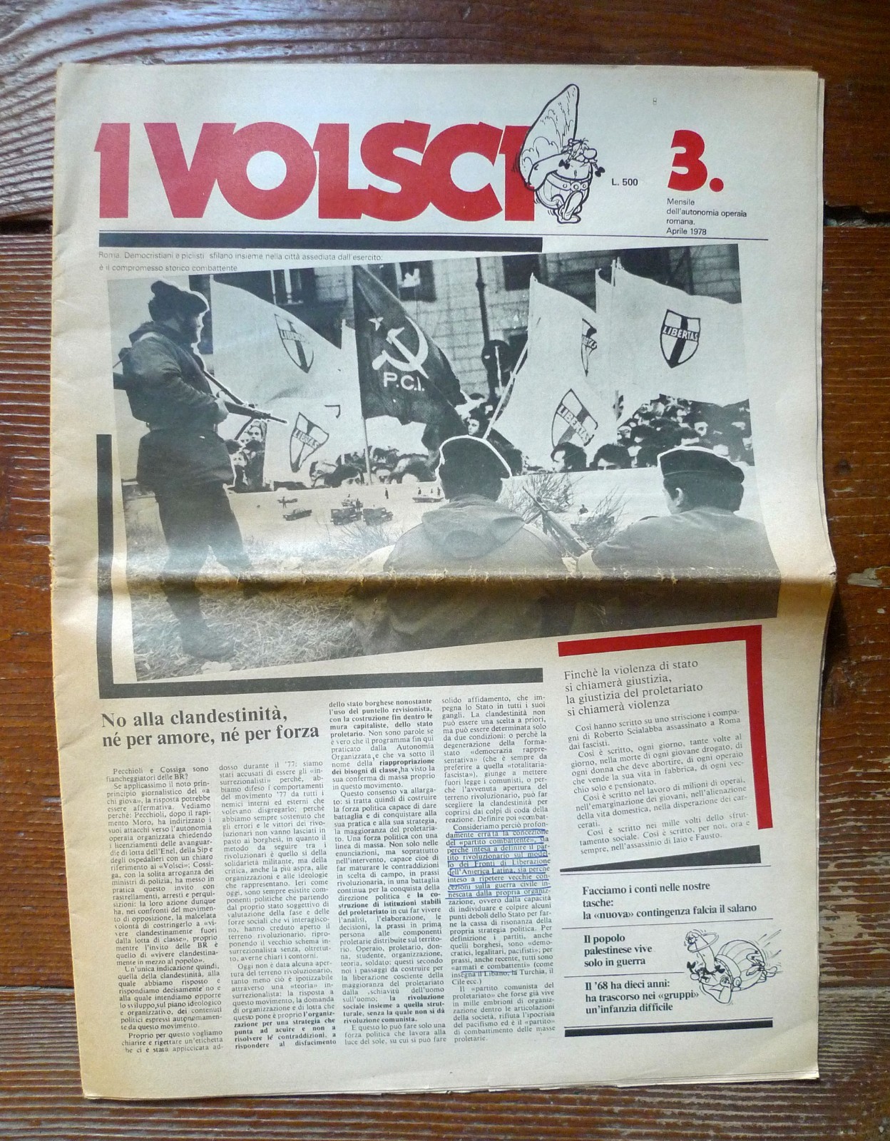 Rivista I VOLSCI Anno I n.3 Aprile 1978.MENSILE DELL'AUTONOMIA OPERAIA …