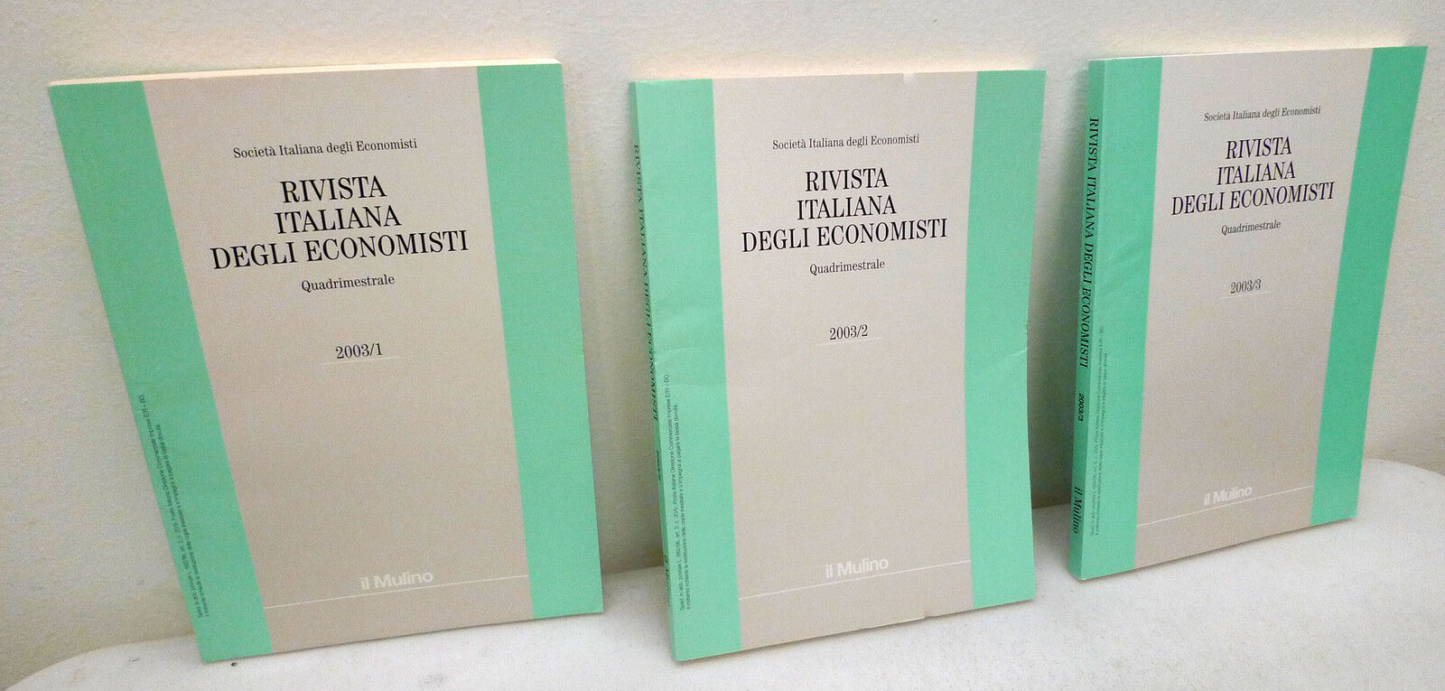 RIVISTA ITALIANA DEGLI ECONOMISTI 2003.The Journal,Italian Economic Association