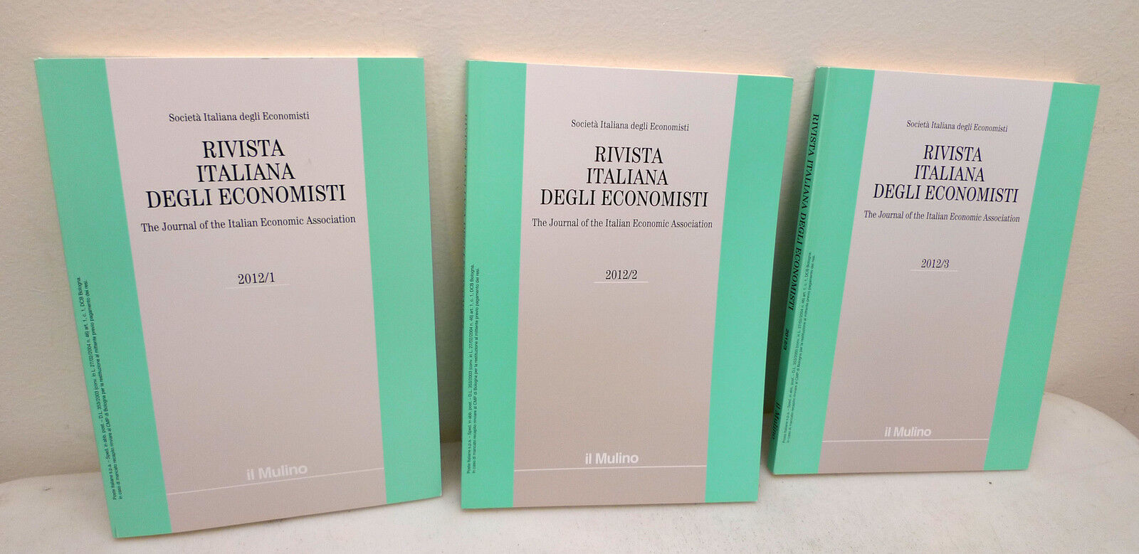 RIVISTA ITALIANA DEGLI ECONOMISTI 2012.The Journal,Italian Economic Association