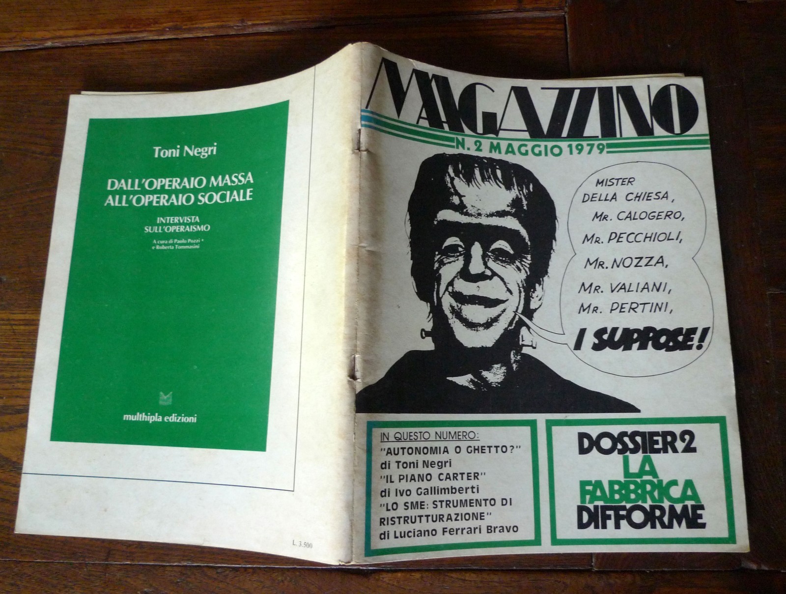 Rivista MAGAZZINO N.2 MAGGIO 1979[Autonomia Operaia,Toni Negri,7 aprile