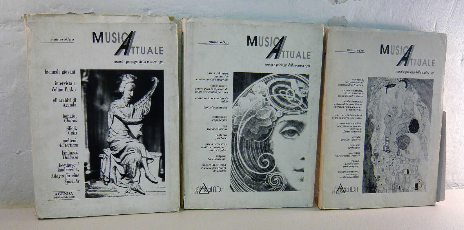 Rivista MUSICA ATTUALE n.1-2-3 1991[contemporanea,partiture,fanzine