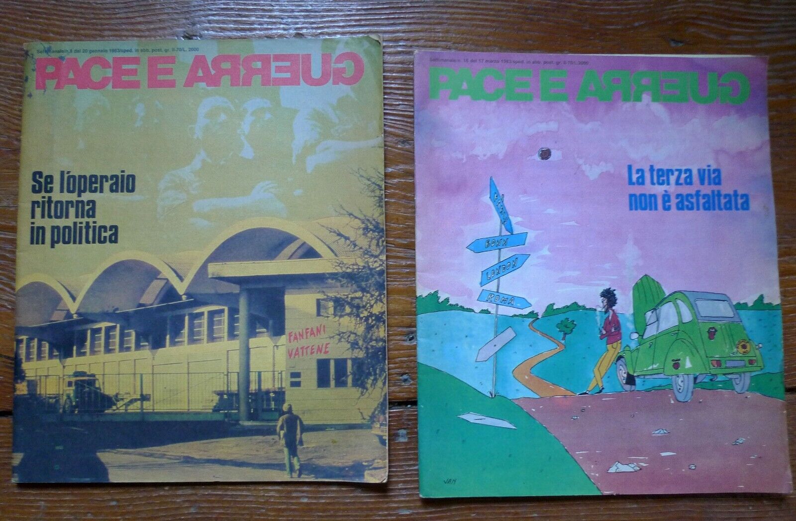 Rivista PACE E GUERRA n.8/16 1983[politica,pacifismo,Luciana Castellina,Rodotà