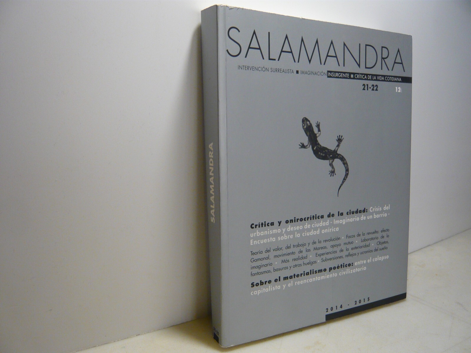 rivista SALAMANDRA n. 21-22 Intervención surrealista, immaginación,2014/15